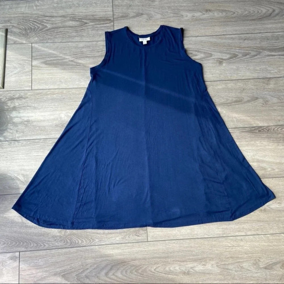 NWOT Style & Co Sleeveless Stretch Tent Draped Dress - Picture 3 of 10